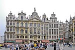 La Grand Place:  a row of houses in the north-east corner.
