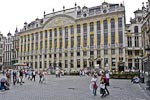La Grand Place:  La Maison des Ducs de Brabant (a group of six guild houses) in the south-east corner.