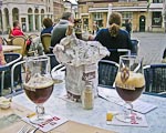 You can't eat dinner, or lunch for that matter, without Belgian beer.