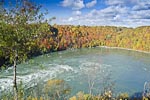 The Niagara Whirlpool as seen from the Whirlpool State Park on the American side.