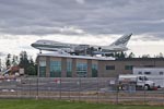 Adjacent to the museum is the Evergreen aircraft-themed water park, under construction in September 2010 when this photo was taken.  And, yes, that is a 747 sitting on top.